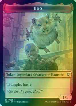 Boo token 09 – Magic Boo Token (09) // Treasure Token (17) [Commander Legends: Battle for Baldur's Gate: Tokens] [Foil]