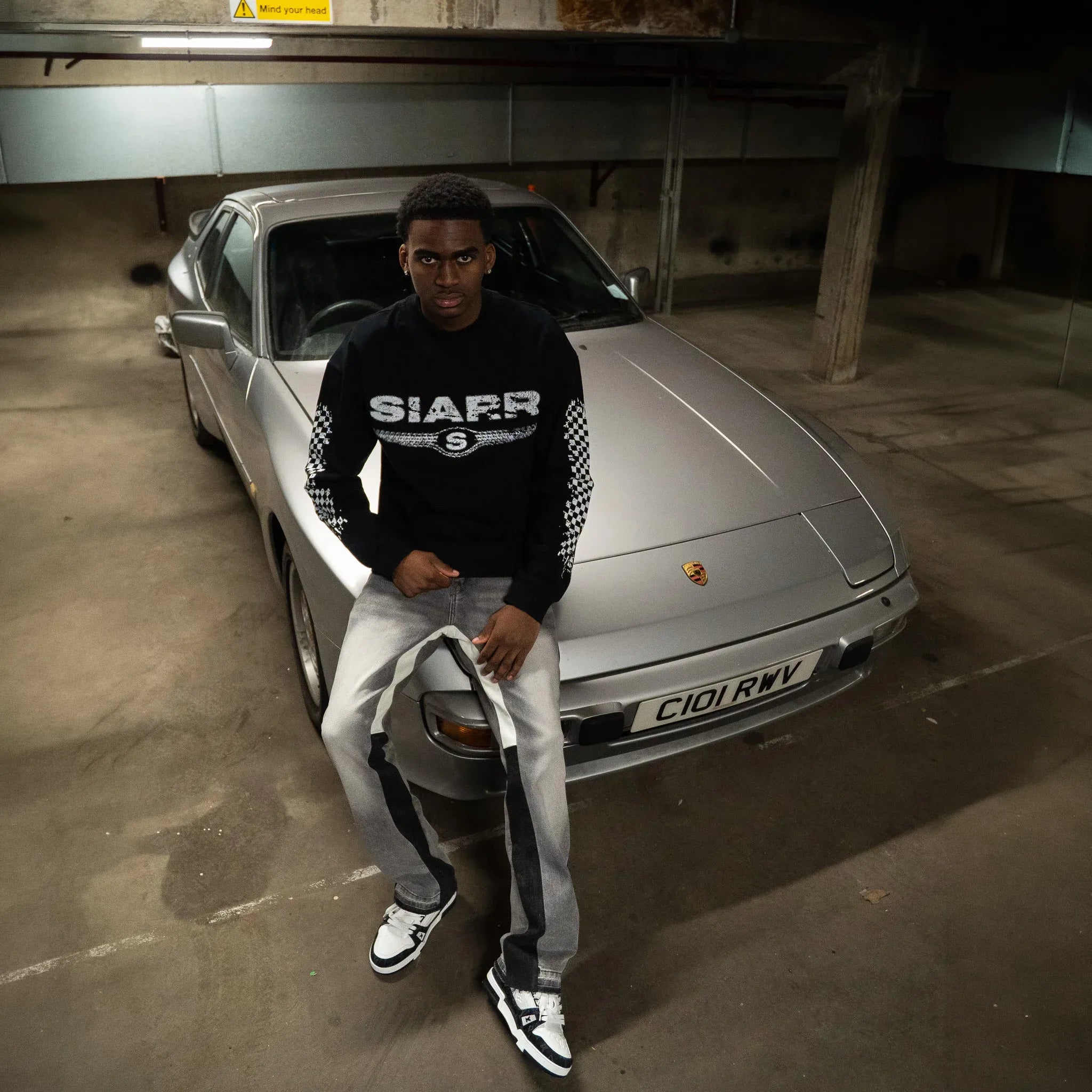 SIARR Chequered L/S Black T-Shirt - view 5