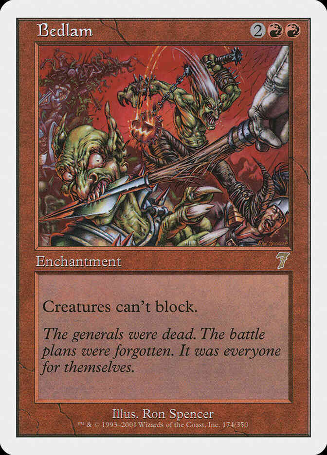 Bedlam 174 seventh – Magic Bedlam [174] [Seventh Edition] [Non-Foil]