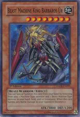 Yu-Gi-Oh! Beast Machine King Barbaros Ur - ANPR-EN097 - Super Rare - 1st Edition