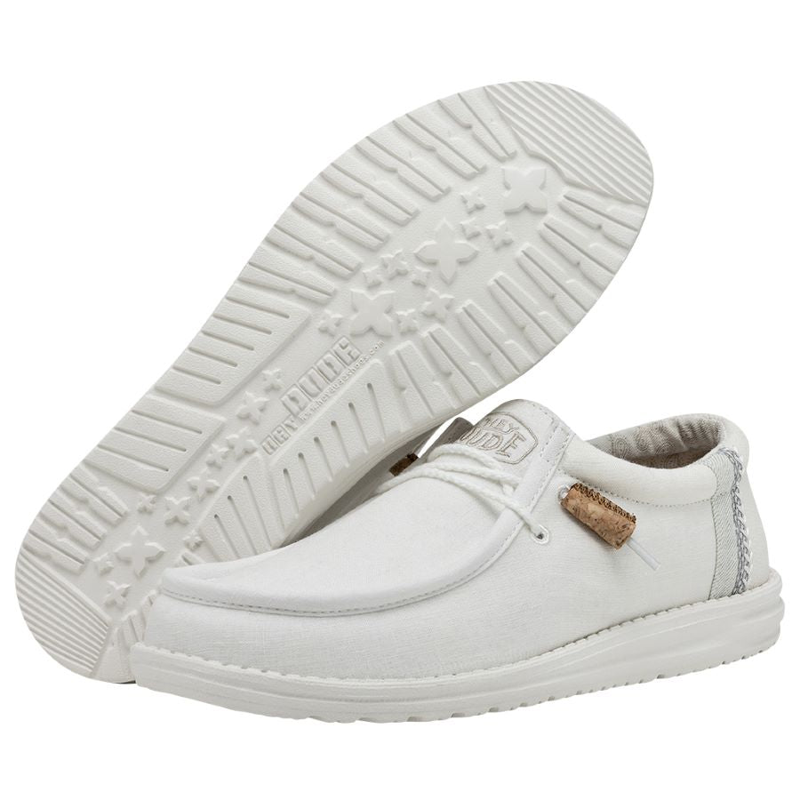 HEYDUDE shoes Wally Break Stitch - White – Men's - view 3