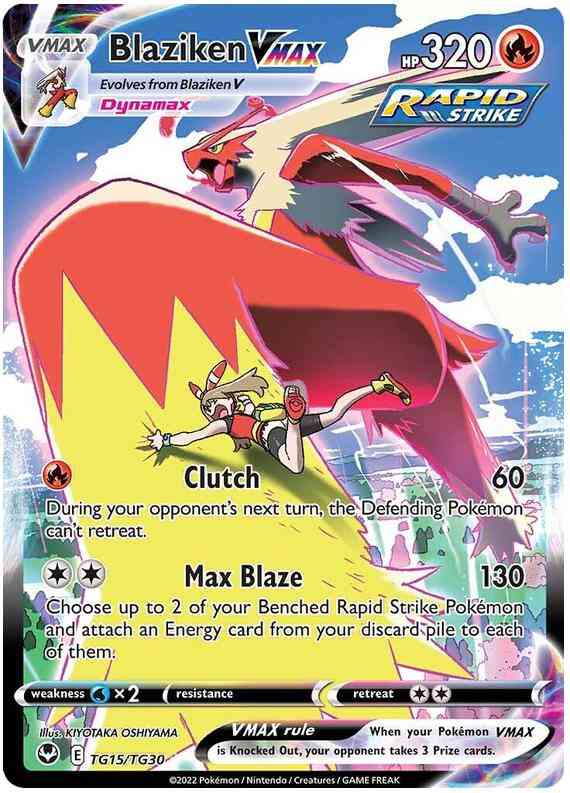 Pokémon Blaziken VMAX - TG15/TG30 - Rare Holo V [swsh12tg-TG15] [Ultra]