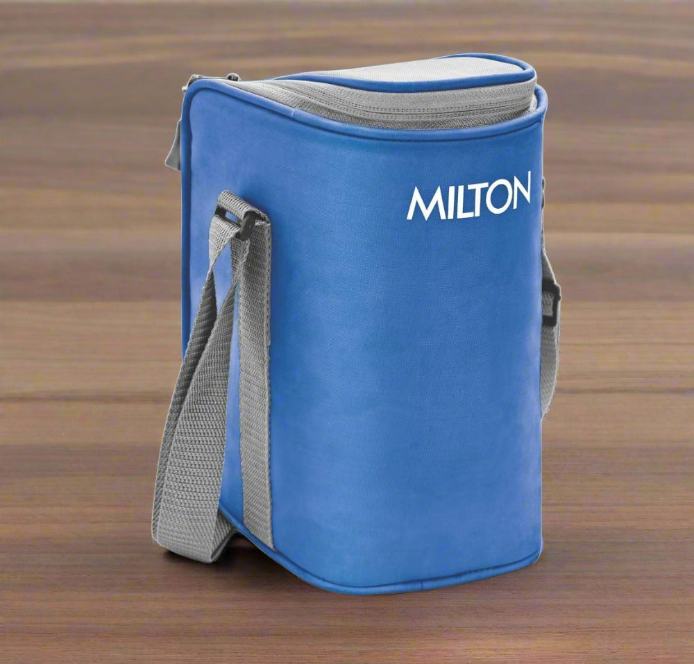 Milton Cube 4 Stainless Steel Tiffin with Jacket | 4 Stainless Steel Containers - view 4