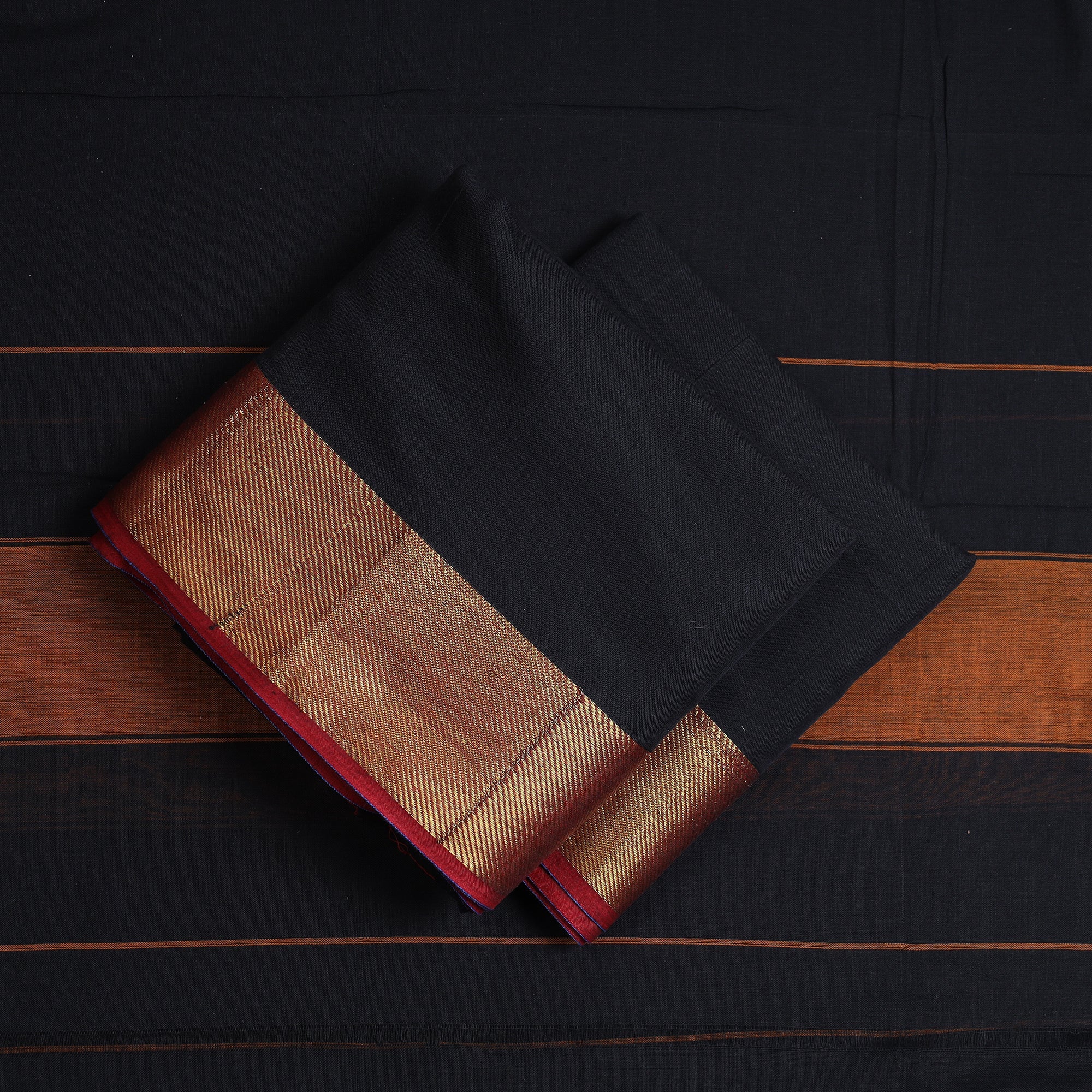 SOUTH KARGHA Black - 3pc Dharwad Cotton Suit Material Set 40 - view 2