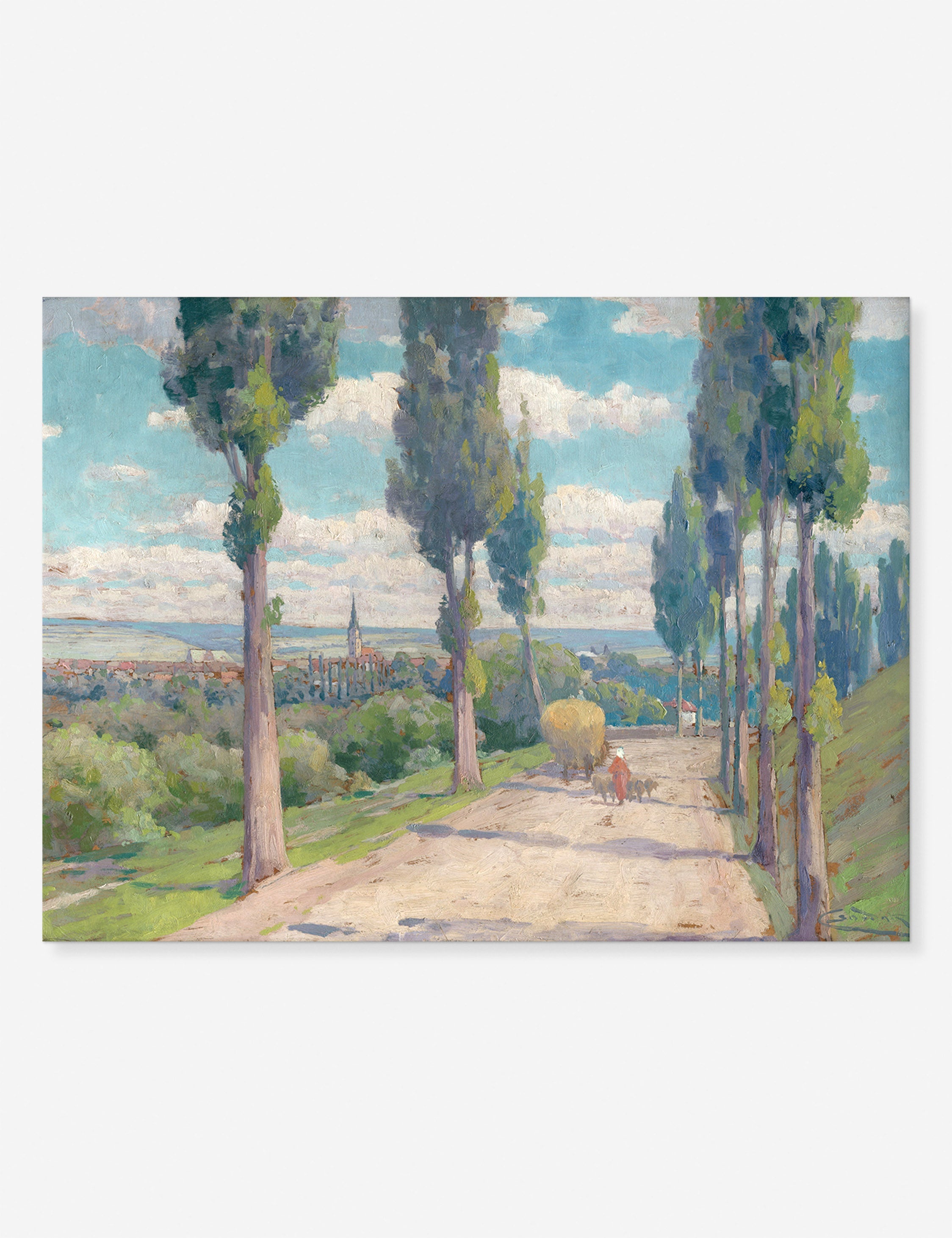 Lulu and Georgia View of Spišská Nová Ves Print by Lajos Csordák