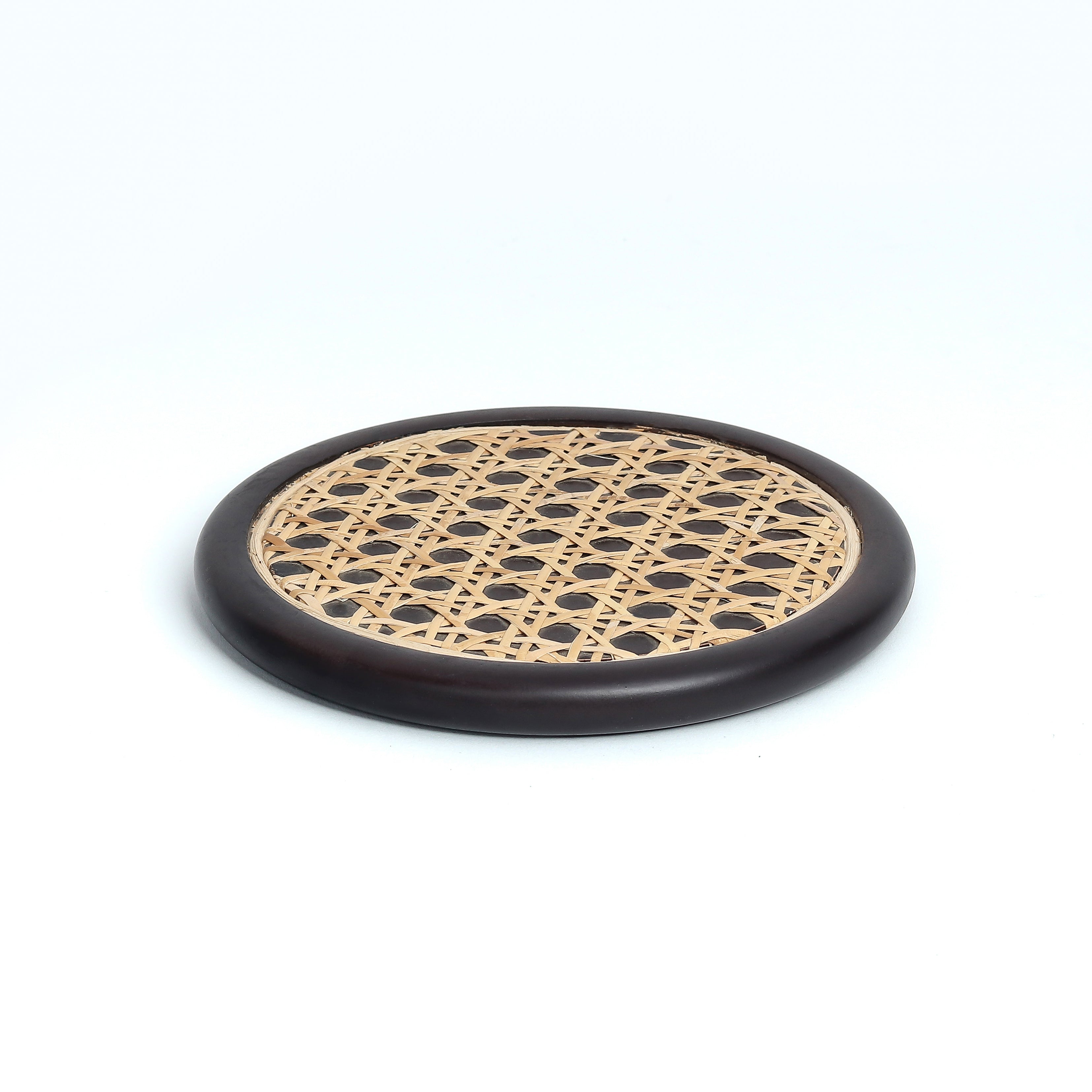 STUDIO TRATAKA Brown - Rosemary Walnut Oval Wicker Trivet - view 2