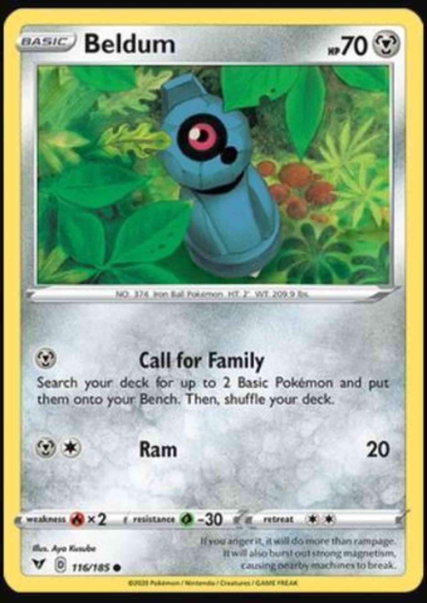Common swsh4-116 non-holo – Pokémon Beldum - 116/185 - Common [swsh4-116] [Non-Holo]