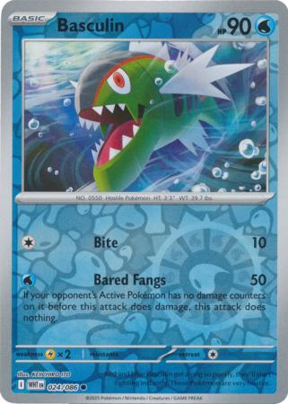 Common sv105w-024 reverse – Pokémon Basculin - 024/086 - Common [sv105w-024] [Reverse Holo]