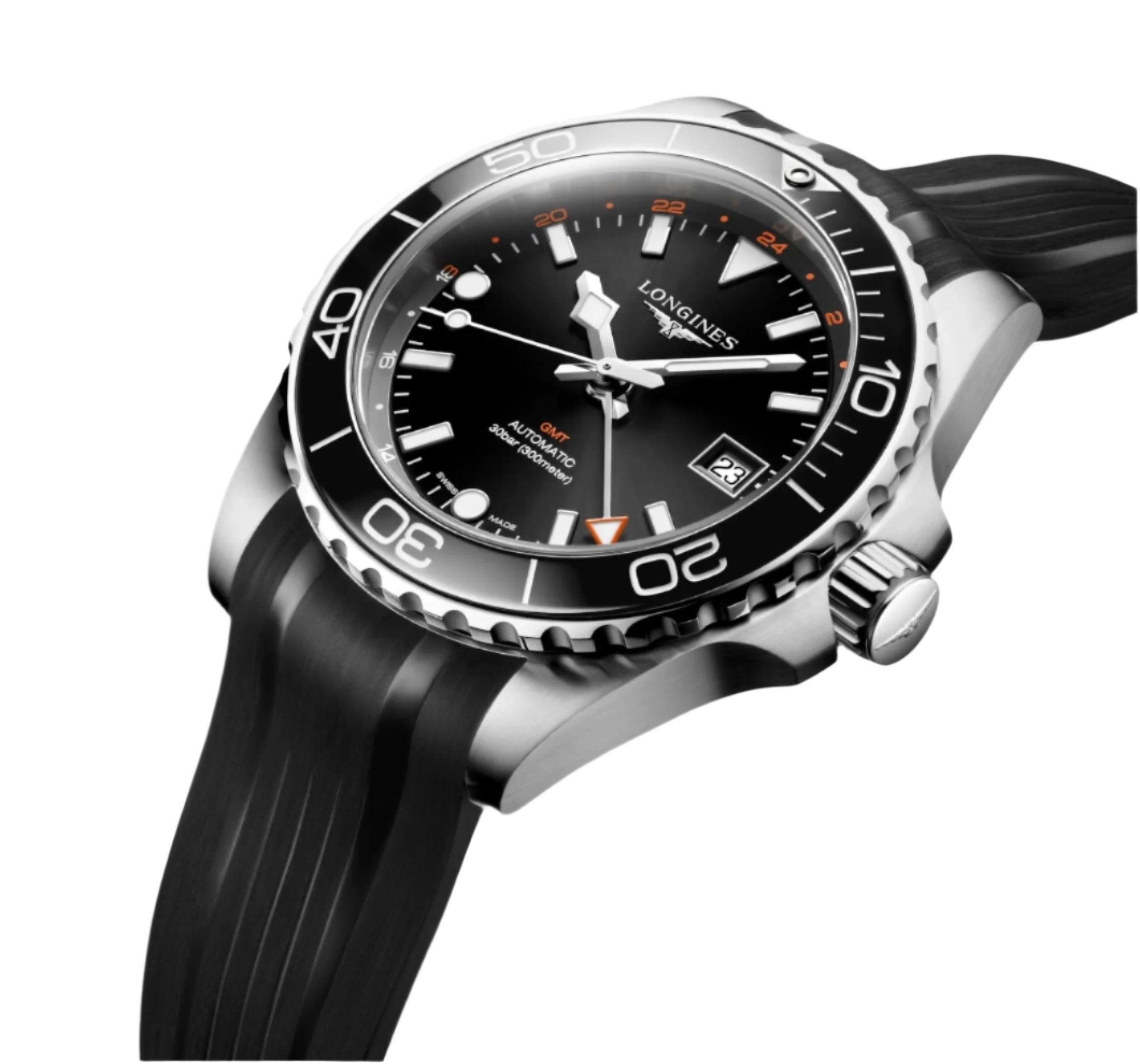Longines Hydroconquest Gmt Sunray Black Dial Men 41mm - view 2
