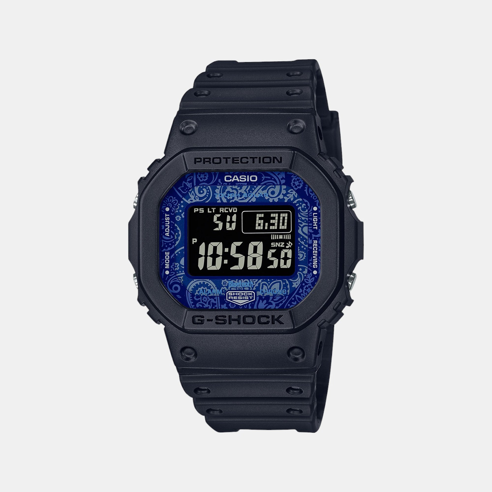Casio G-Shock Men Quartz Blue Dial Digital Resin Watch G1240