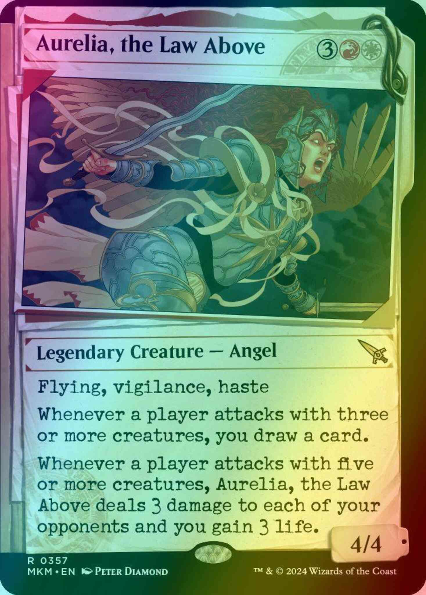 Aurelia the law – Magic Aurelia, the Law Above [357] [Dossier Showcase] [Murders at Karlov Manor] [Foil]
