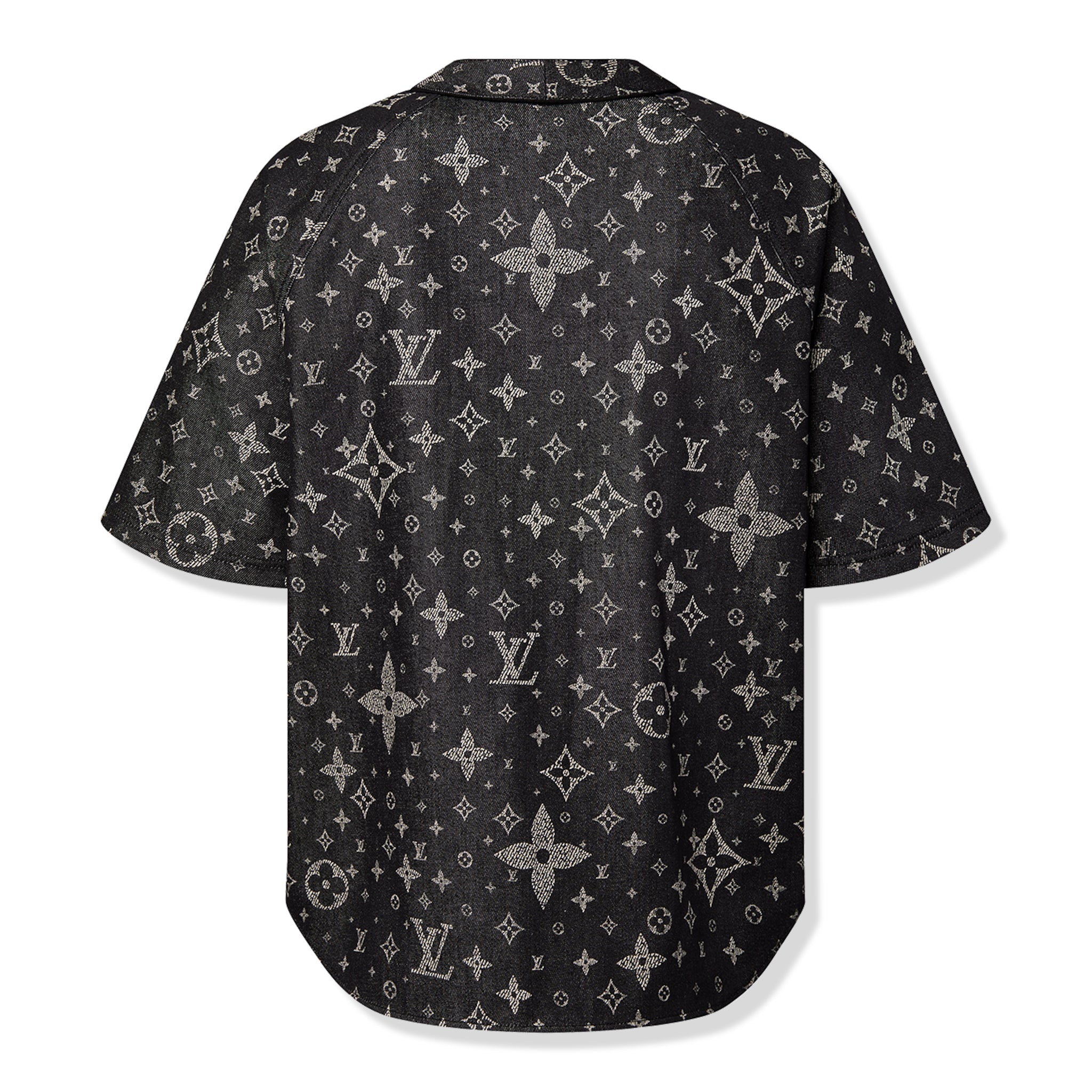 Louis Vuitton Monogram Denim Black Baseball Shirt - view 2
