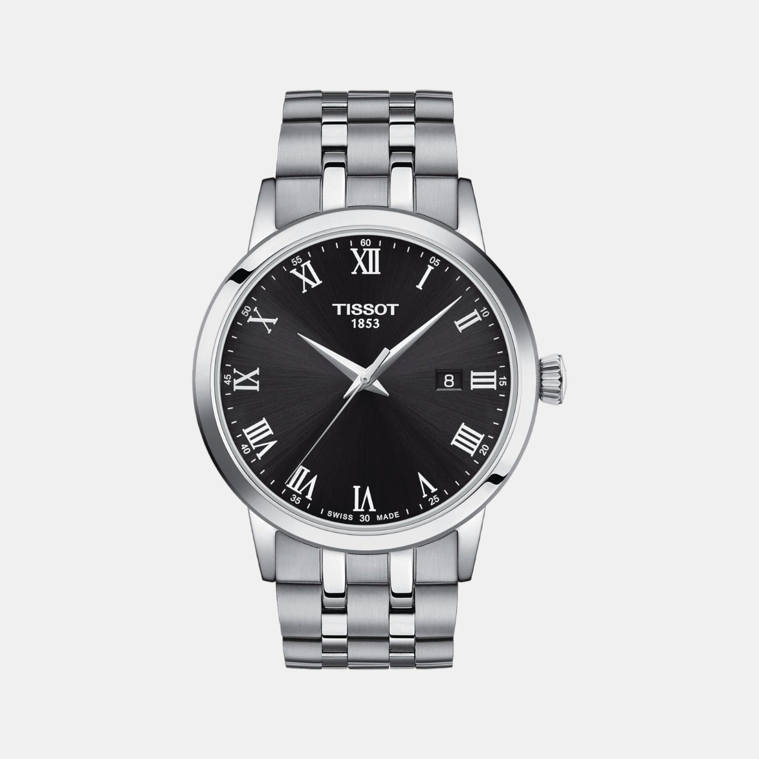 Tissot Classic Dream Men Quartz Black Dial Analog Stainless Steel Watch T1294101105300