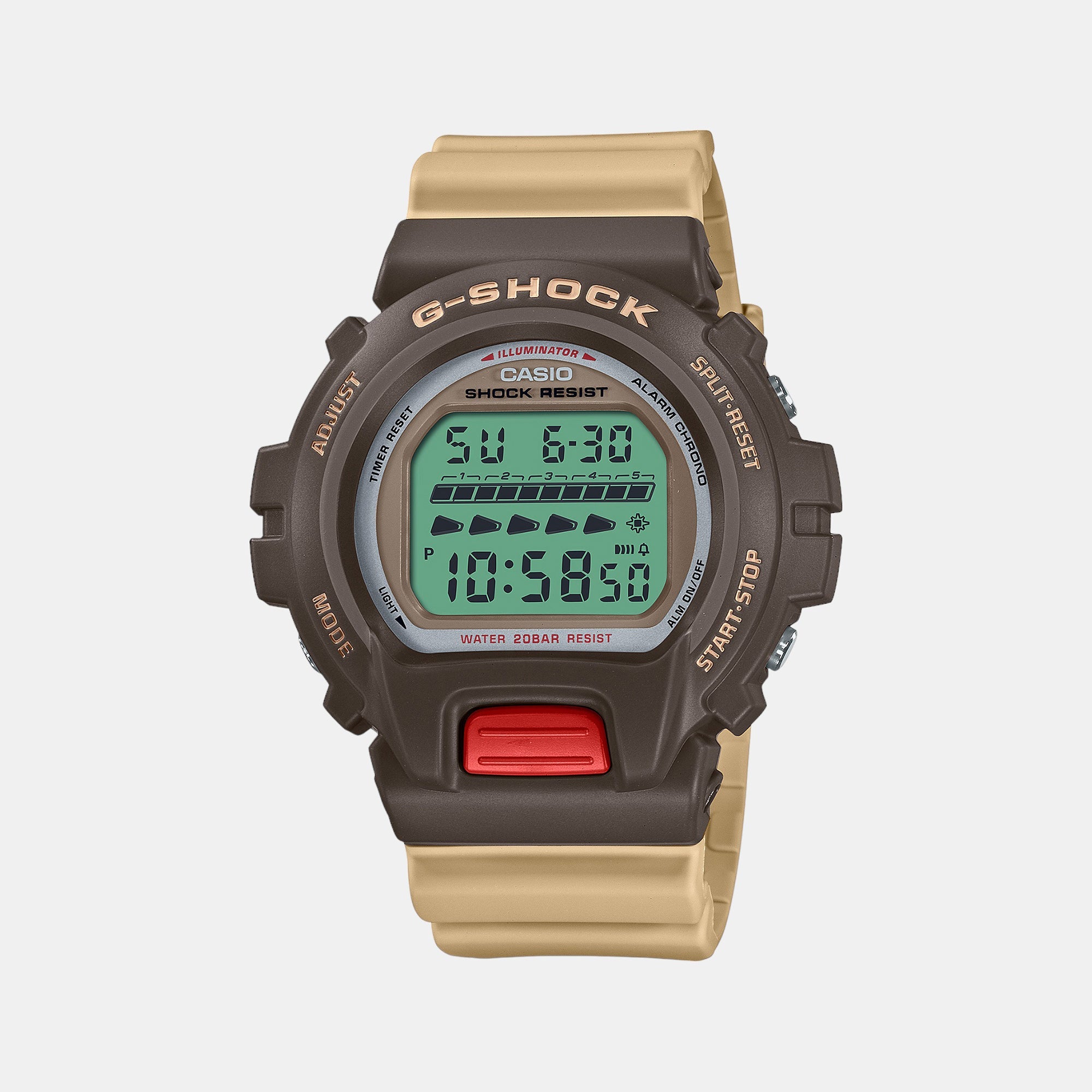 Casio G-Shock Men Quartz Brown Dial Digital Resin Watch G1427