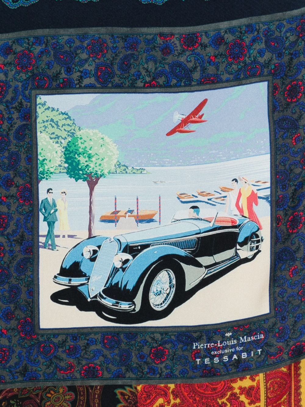 032C Pierre Louis Mascia Lago di Como silk printed scarf - view 2