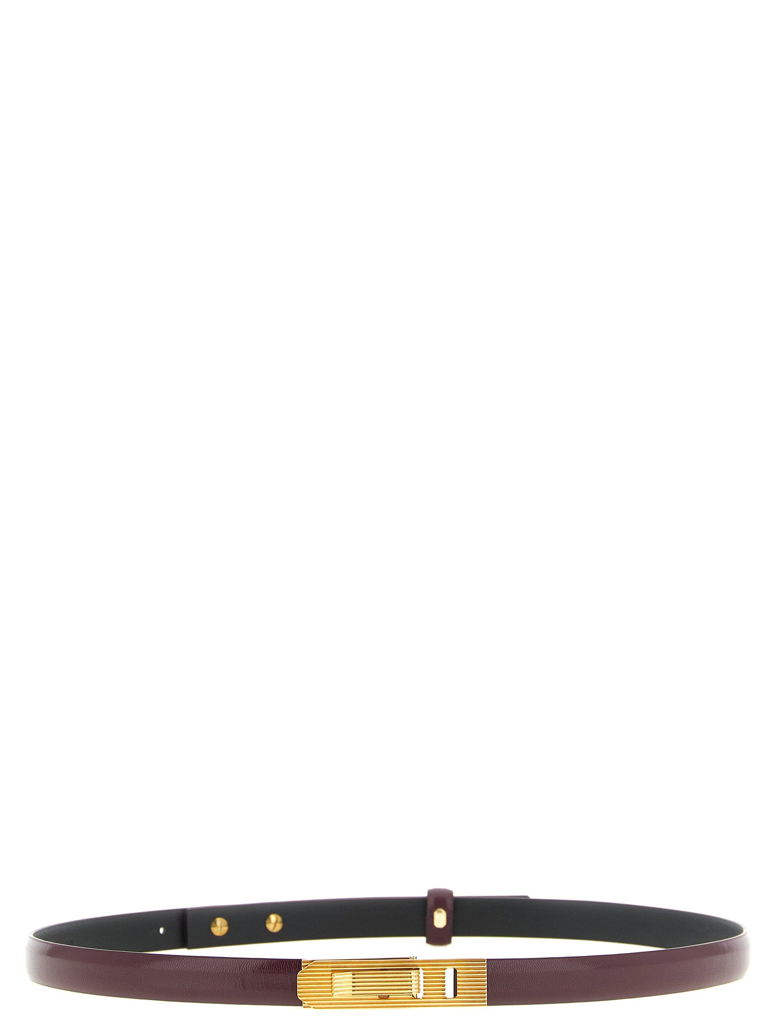 Alberta Ferretti Striped Buckle Belt – 100% leather