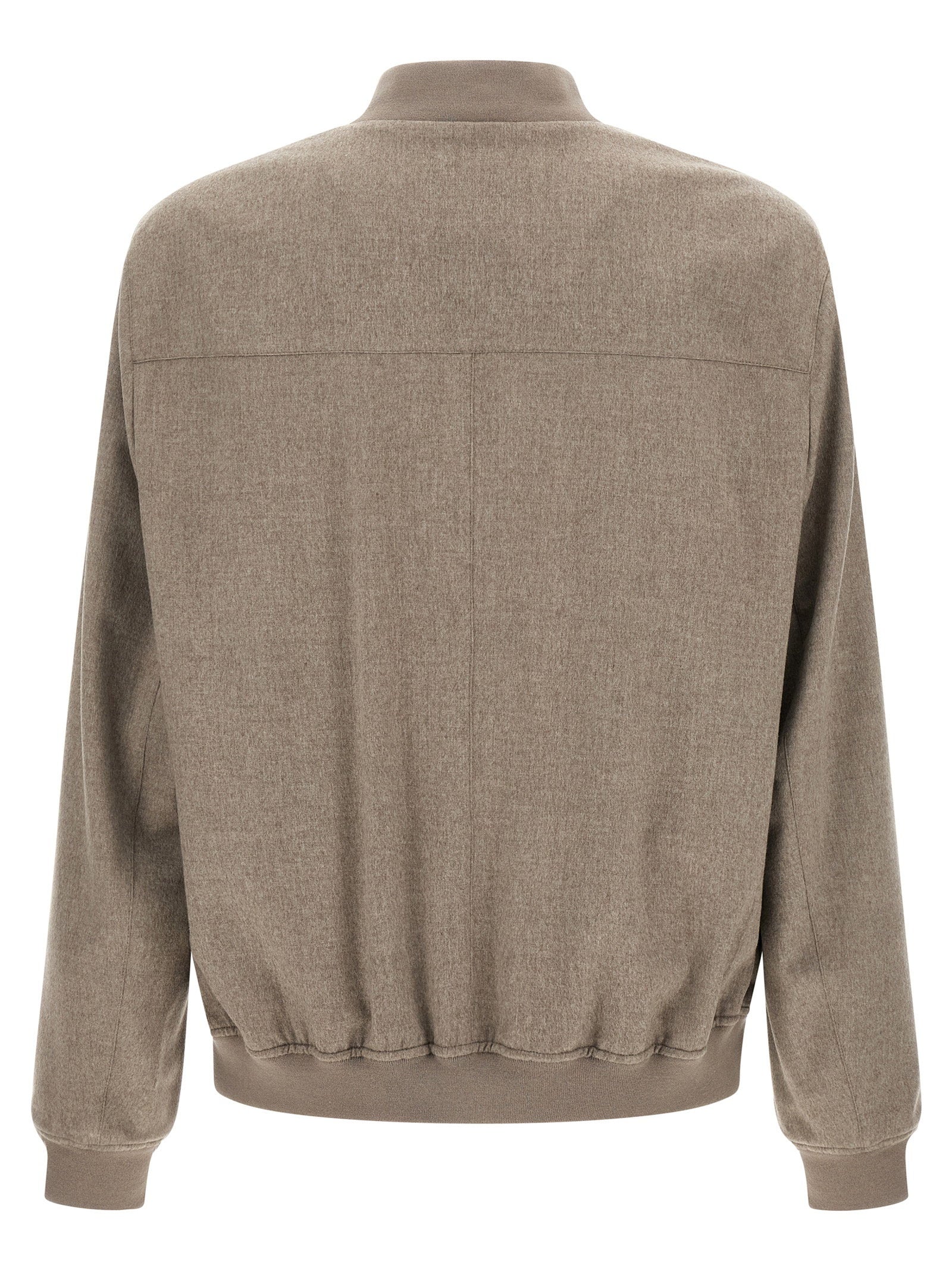 Brunello Cucinelli Light Flannel Bomber Jacket - view 2