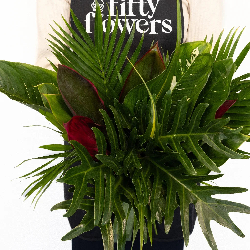 FiftyFlowers Lush Green Amazon Greenery Centerpiece - view 3
