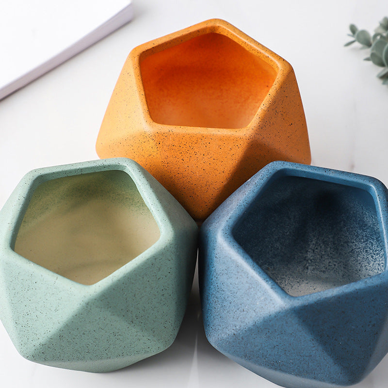 Nestasia Green Abstract Plant Pot - view 10
