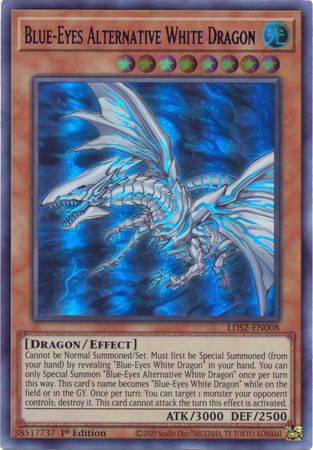 Yu-Gi-Oh! Blue-Eyes Alternative White Dragon (Purple) - LDS2-EN008 - Ultra Rare - 1st Edition