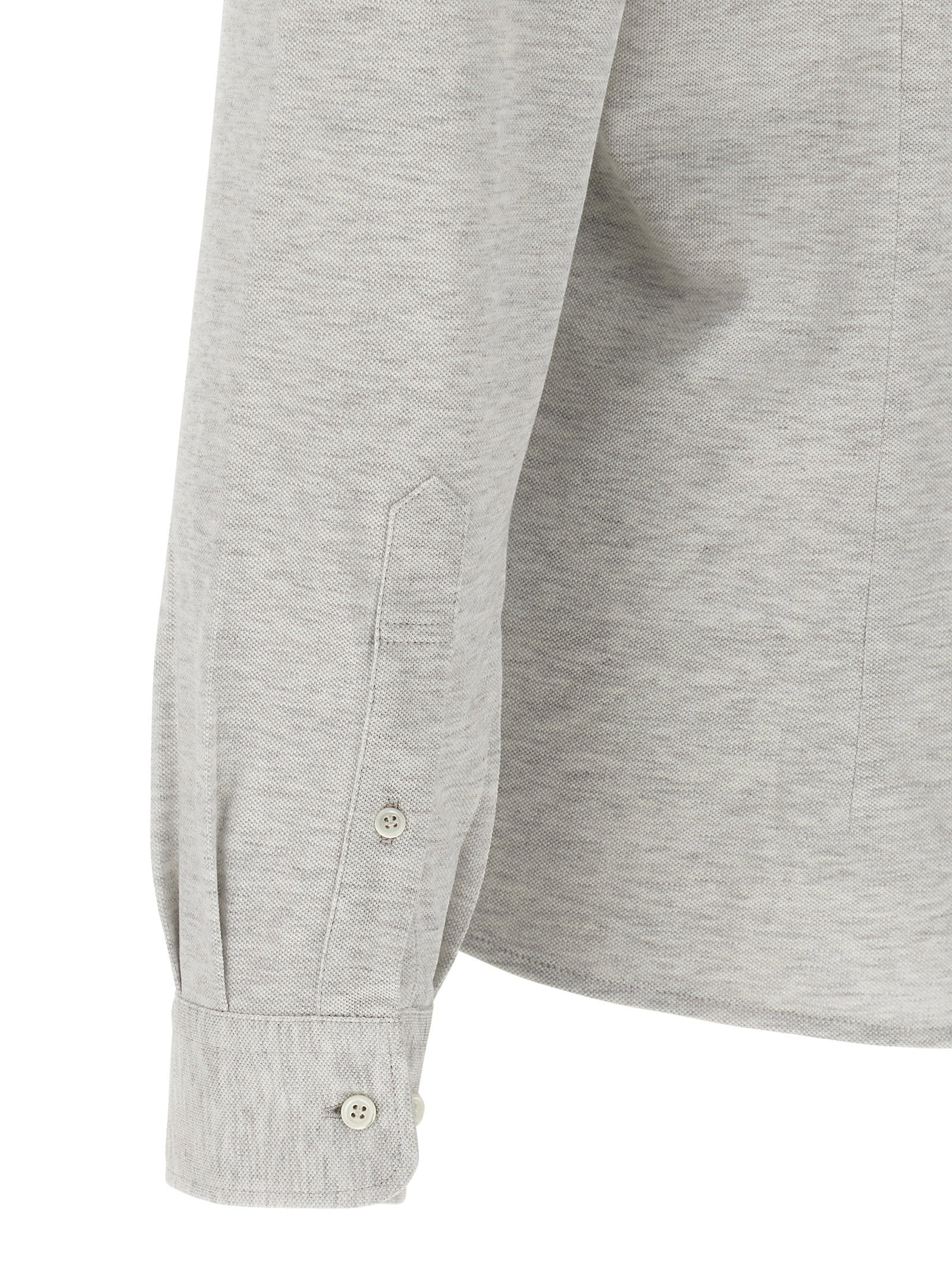 Brunello Cucinelli Piqué Cotton Shirt – 100% cotton - view 4