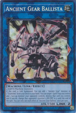 Yu-Gi-Oh! Ancient Gear Ballista - RA03-EN046 - Prismatic Collector's Rare - 1st Edition