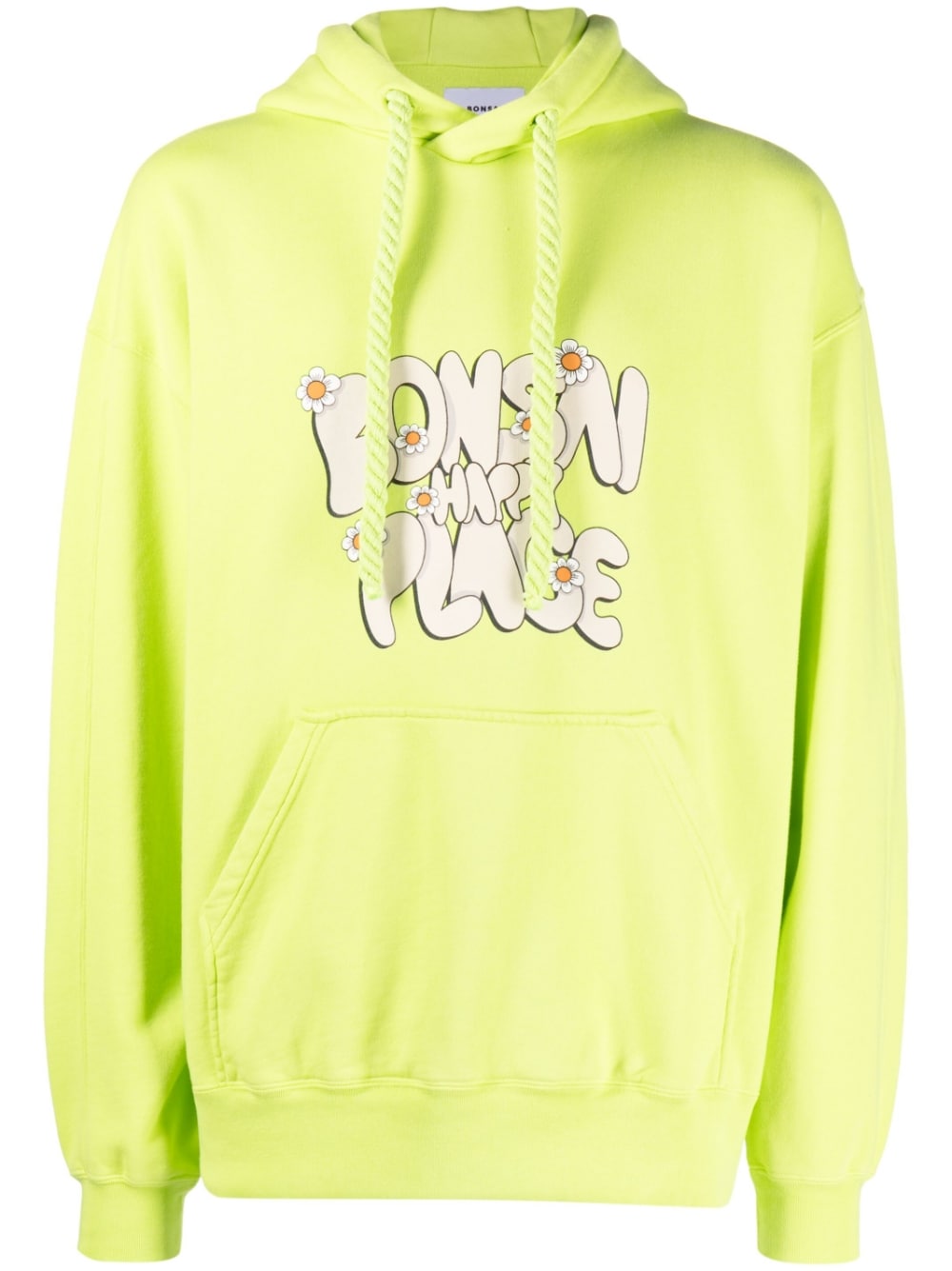 Bonsai Printed cotton hoodie – Cotton 100%