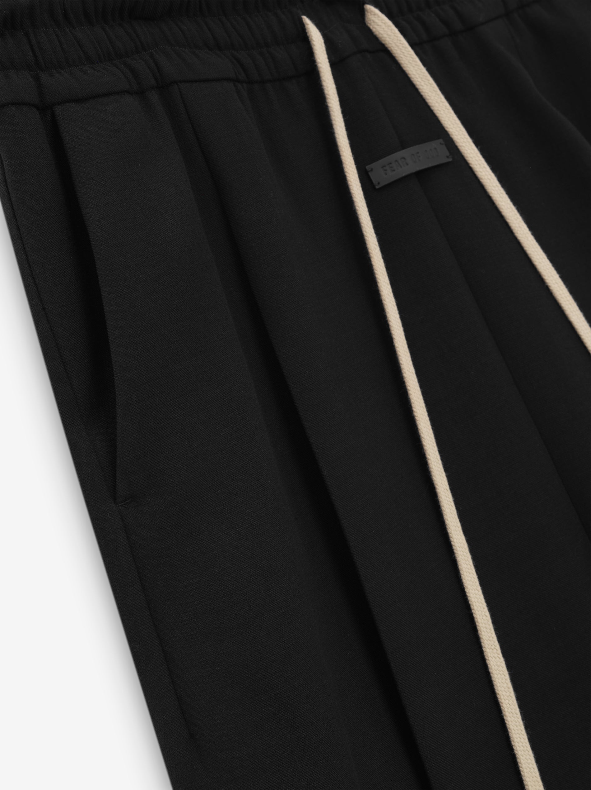 Fear of God Double Wool Wide Leg Pant – Black - view 3