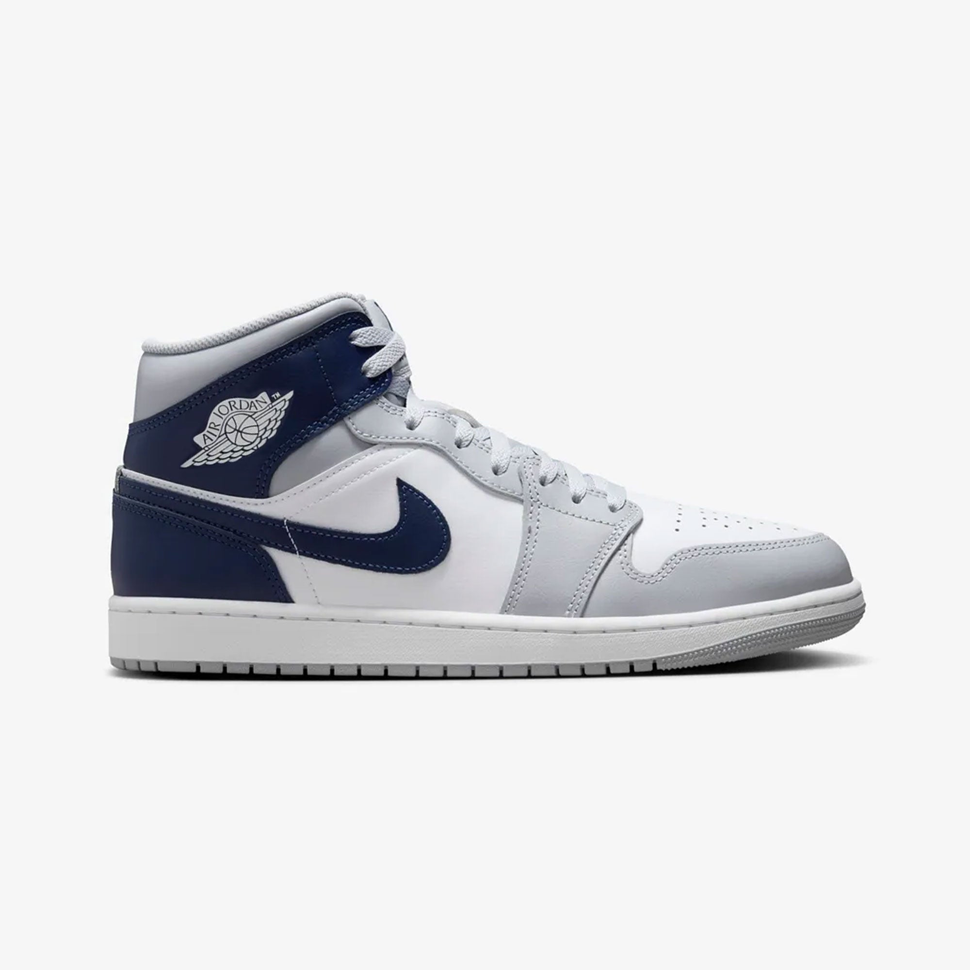 1 mid white – Nike | Air Jordan 1 Mid { White/midnight Navy-wolf Grey
