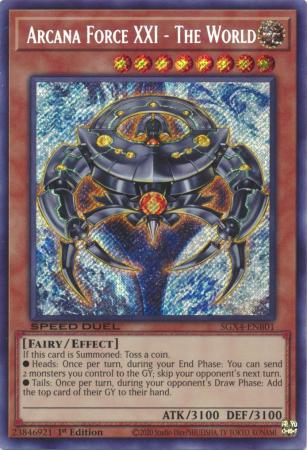 Yu-Gi-Oh! Arcana Force XXI - The World - SGX4-ENB01 - Secret Rare - 1st Edition