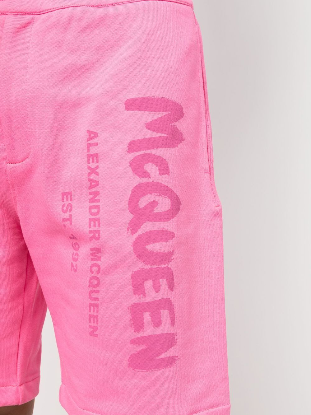 Alexander McQueen Graffiti-print Track Shorts - view 3