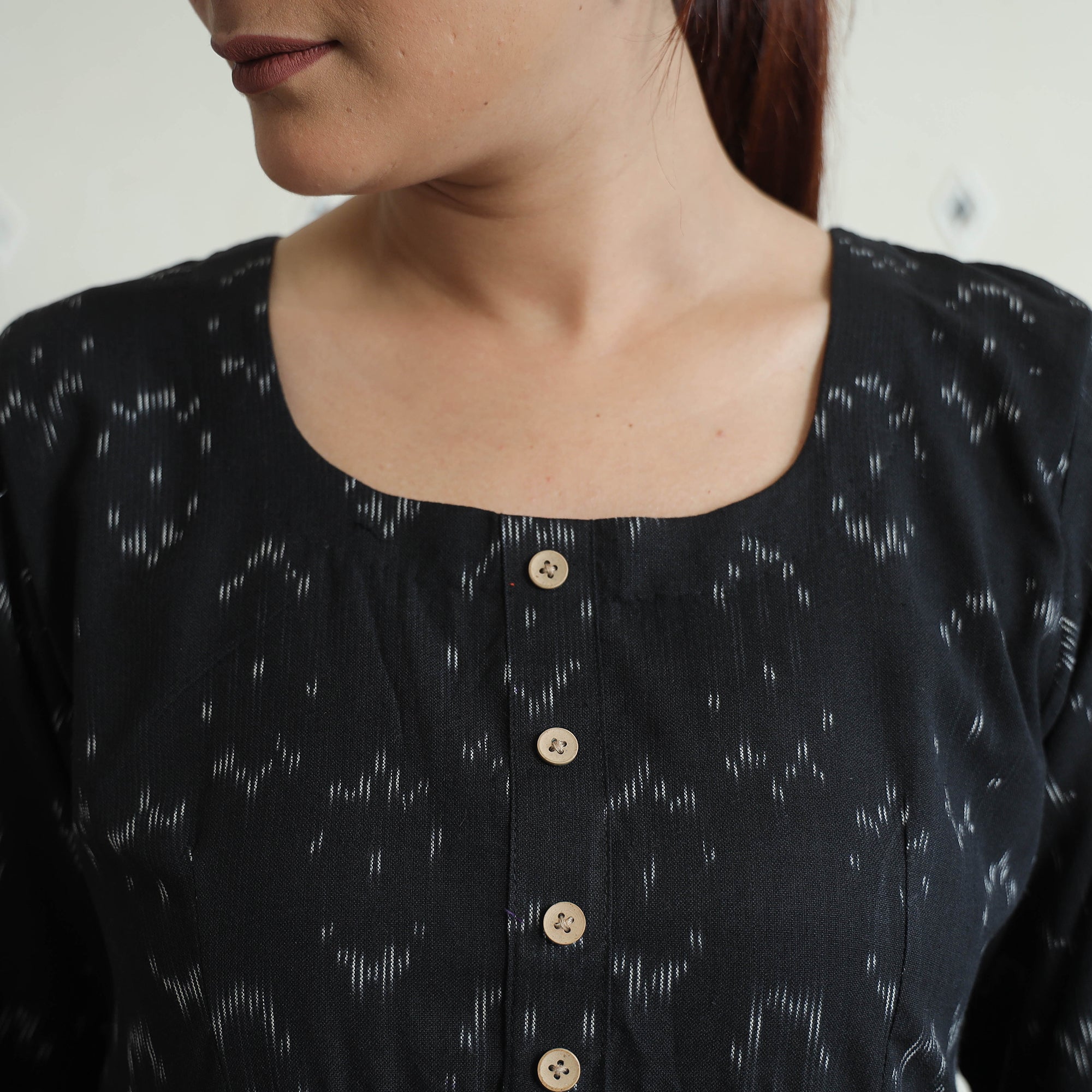 ITOKRI CASUALS Black - Pochampally Ikat Cotton Co-Ord Set 08 - view 5