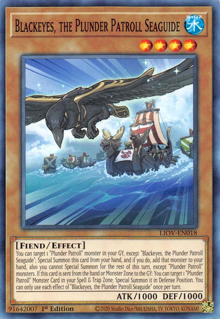Blackeyes the plunder – Yu-Gi-Oh! Blackeyes, the Plunder Patroll Seaguide - LIOV-EN018 - Common - 1st Edition