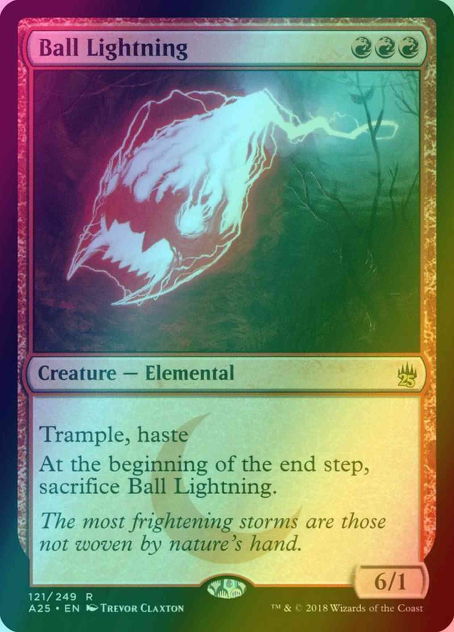 Ball lightning 121 – Magic Ball Lightning [121] [Masters 25] [Foil]