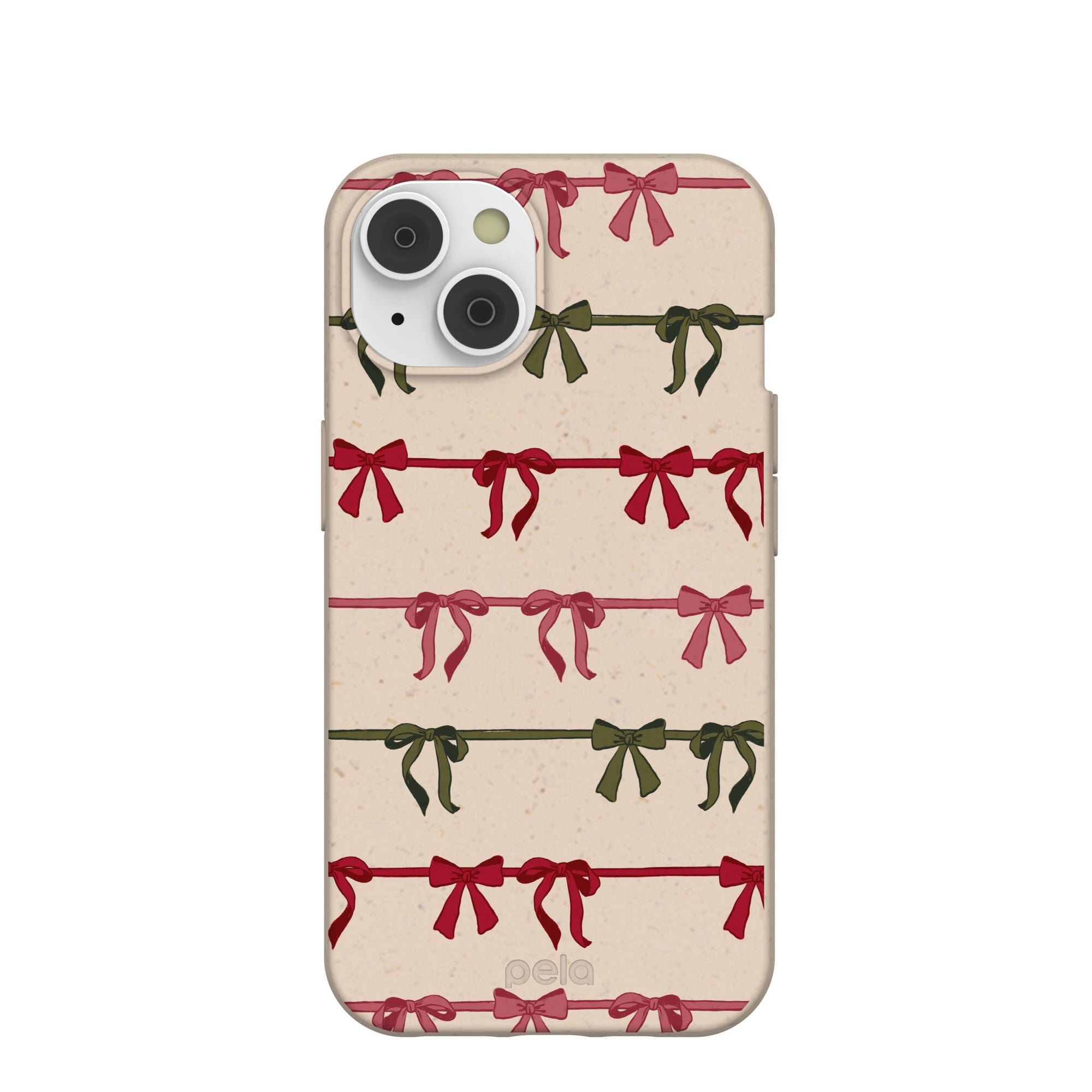 Pela Case Seashell Holiday Bows iPhone 14 Case