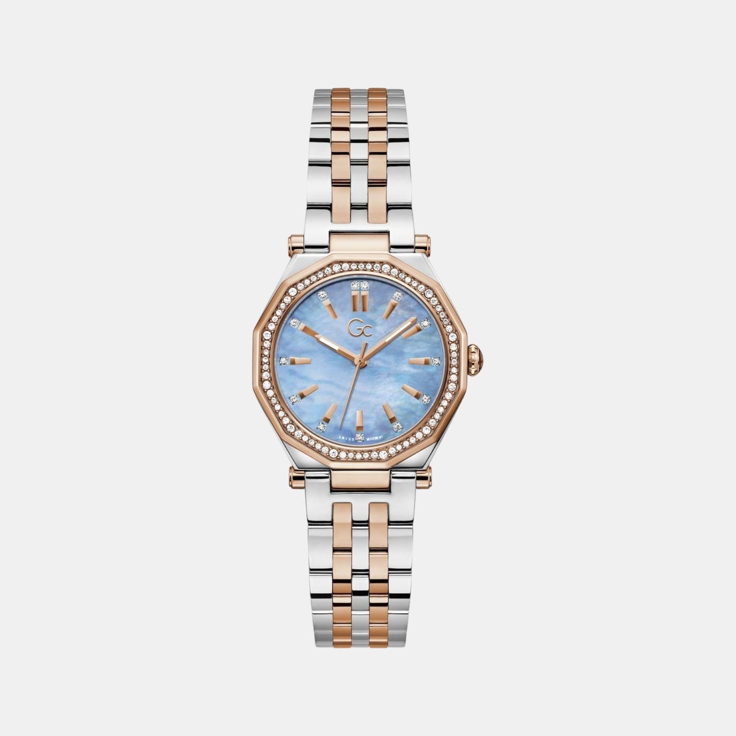 GC Gleam Women Quartz Blue Dial Analog Stainless Steel Watch Z55002L7