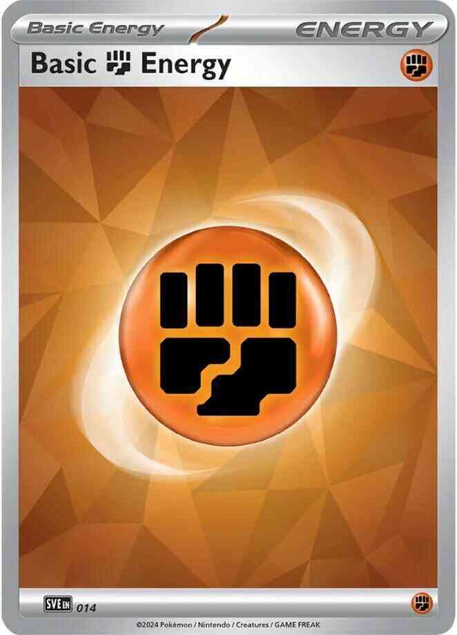 Pokémon Basic Fighting Energy - 014 - Common [sve-014] [Non-Holo]