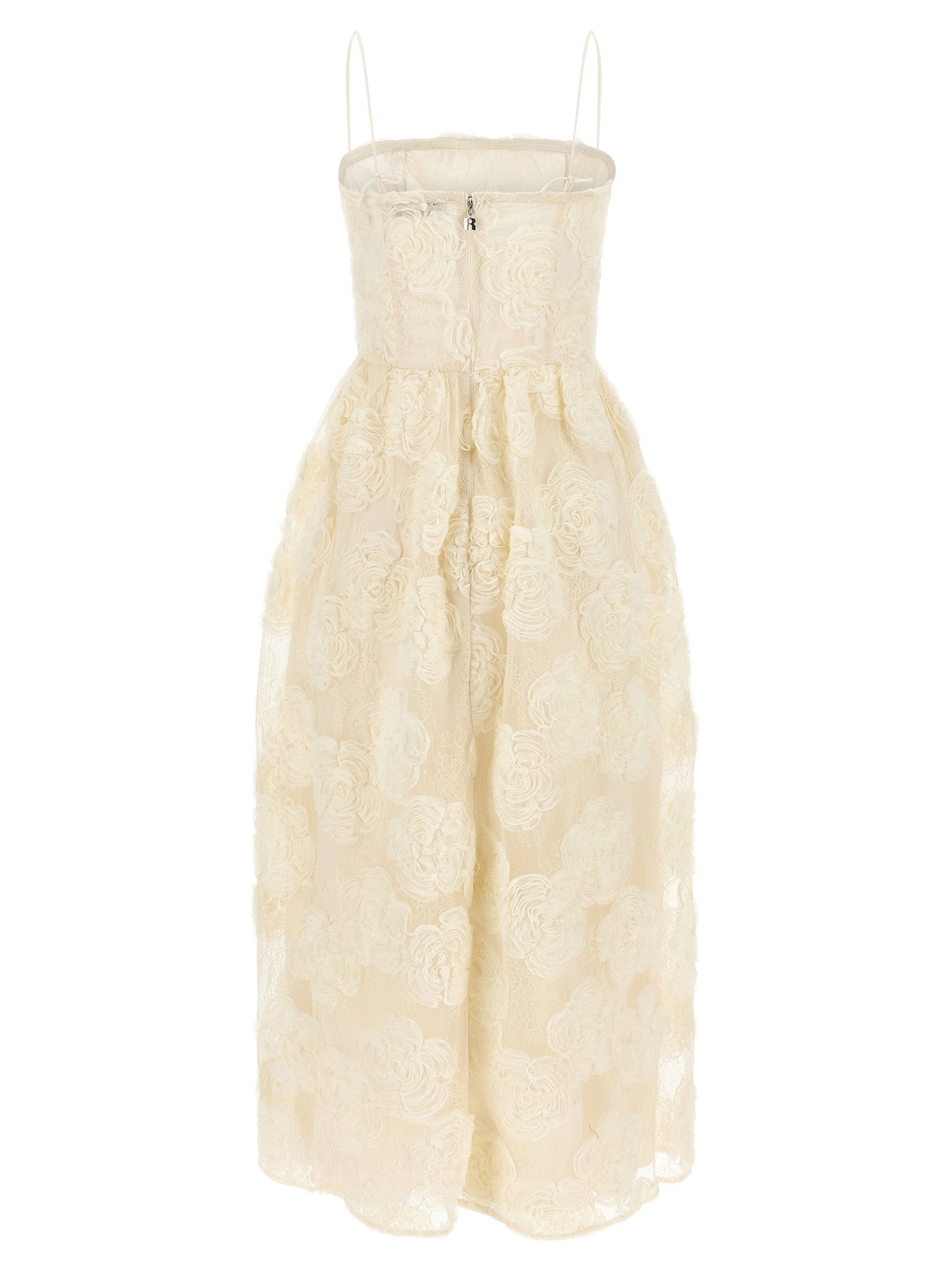 Rotate Birger Christensen Flower Mesh Midi Dress - view 2