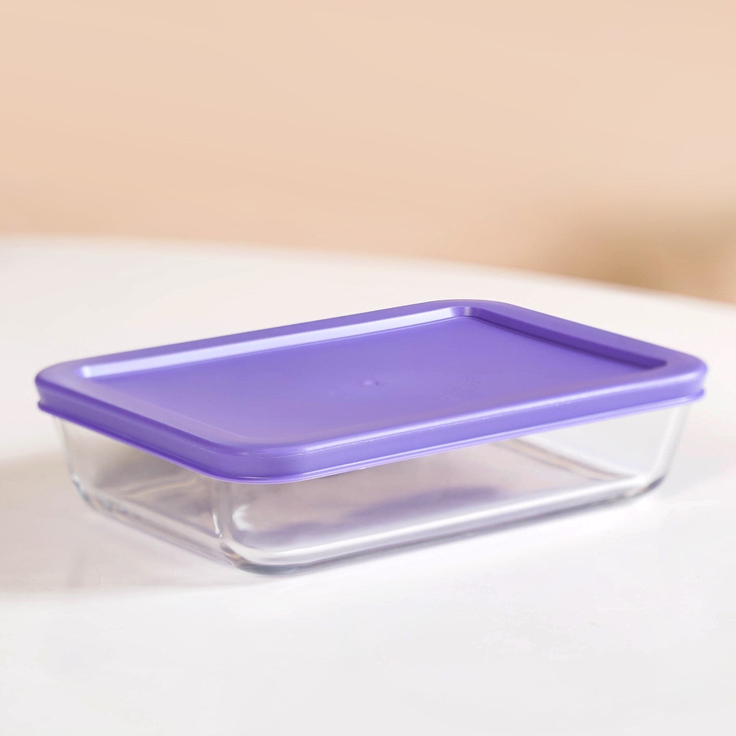 Nestasia Set Of 4 Shallow Borosilicate Glass Food Storage Container 800ml - view 9