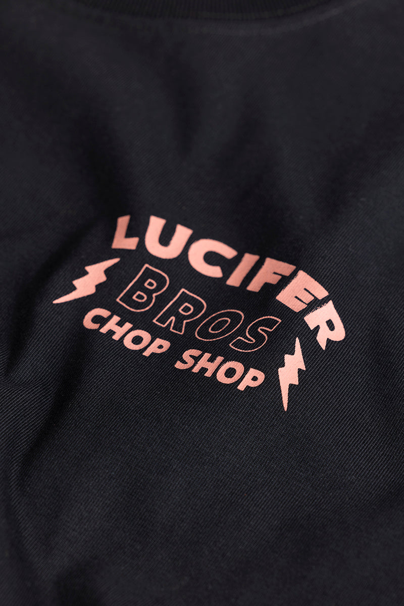 SNITCH Lucifer Bros Black Oversized T-Shirt - view 7