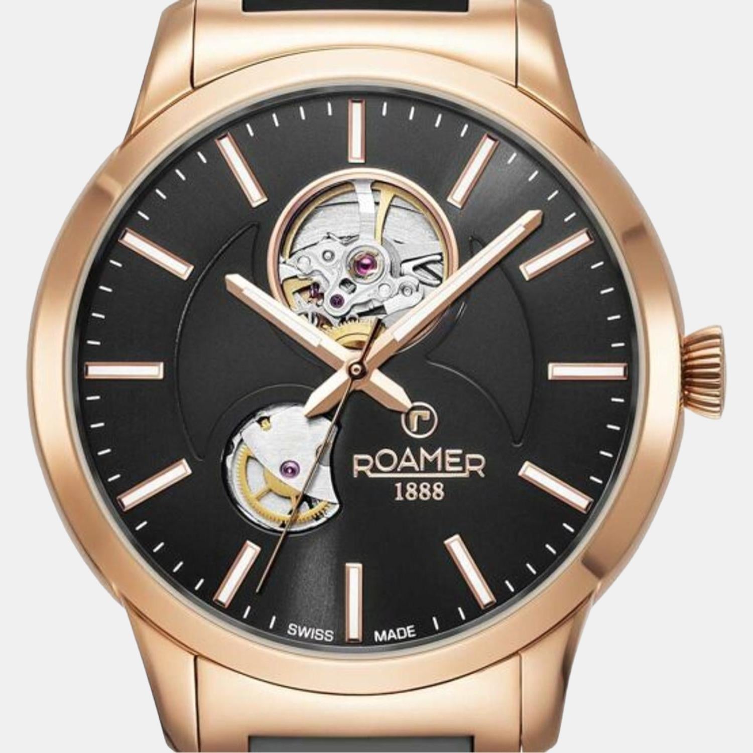 Roamer C-Line Men Automatic Black Dial Analog Ceramic Watch 672661 49 55 60 - view 2