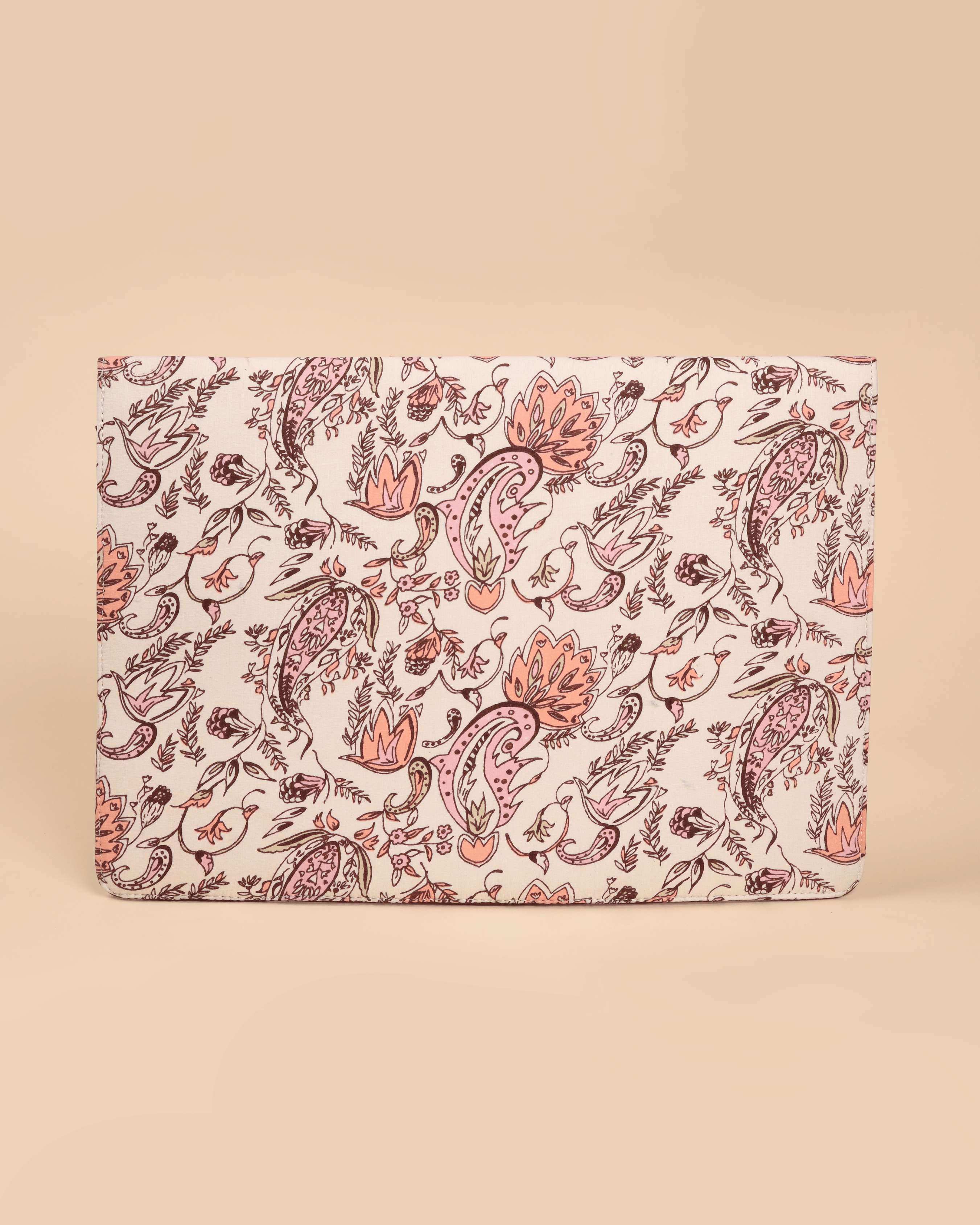 Aachho White Diamond Handblock Laptop Sleeve - view 2