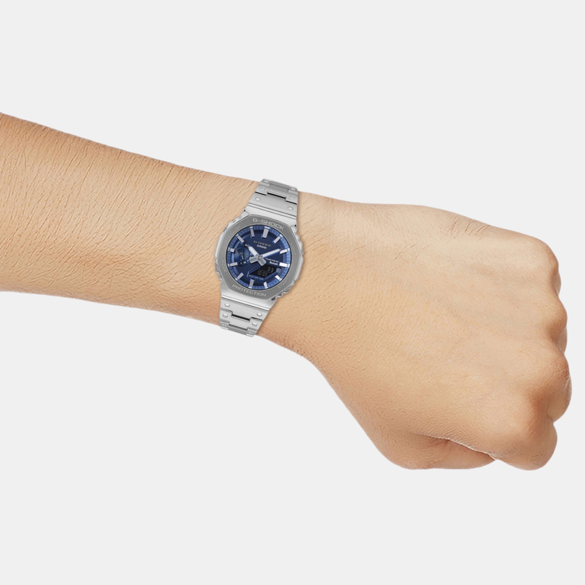 Casio G-Shock Men Quartz Blue Dial Analog-Digital Stainless Steel Watch G1563 - view 7
