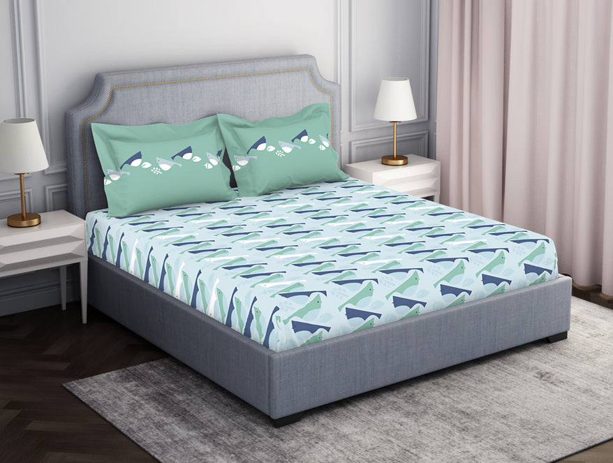 Spaces India Youthopia Floral 100% Cotton Double Bedsheet - Essentials by Spaces - view 2
