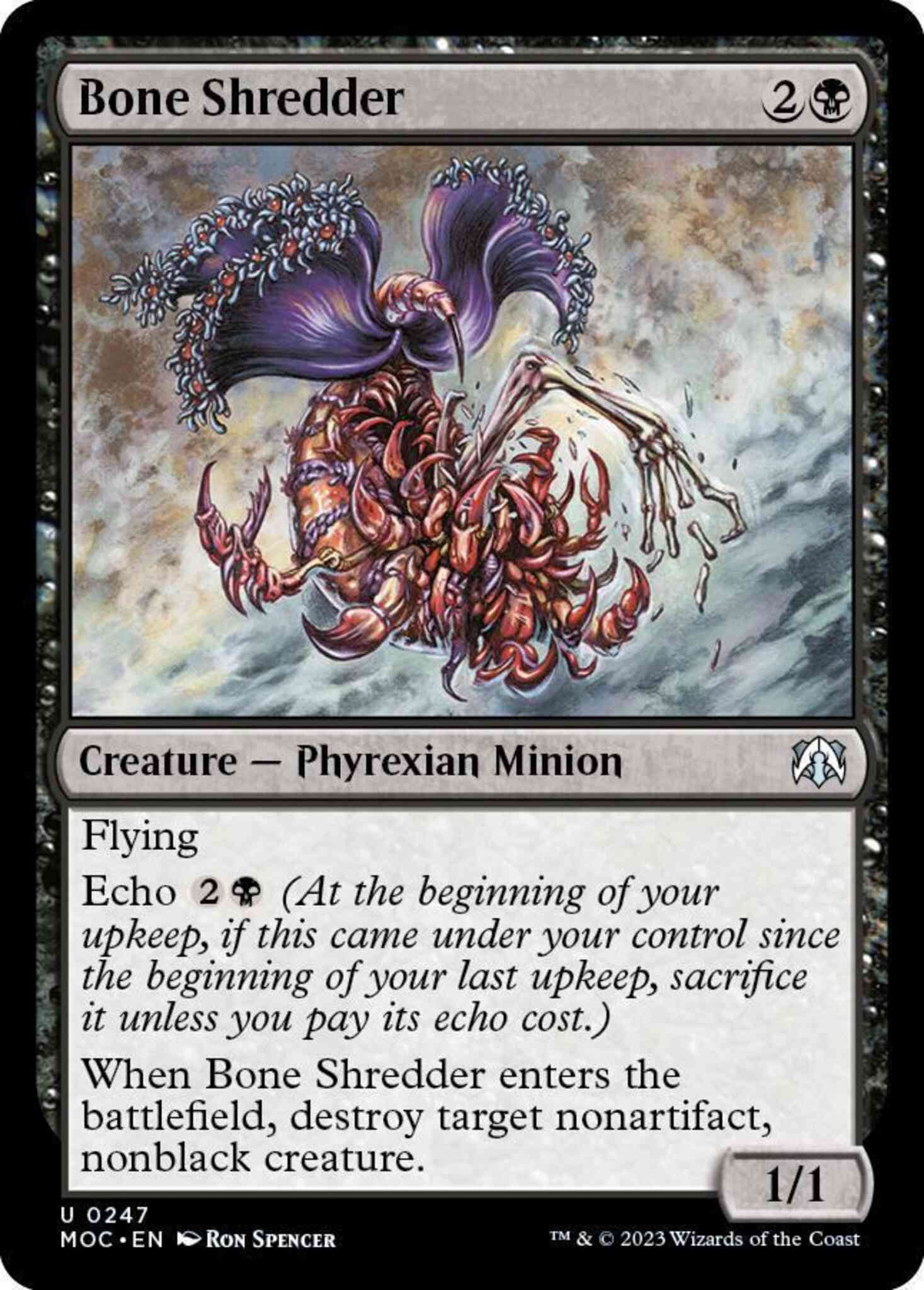 Bone shredder 247 – Magic Bone Shredder [247] [March of the Machine: Commander] [Non-Foil]