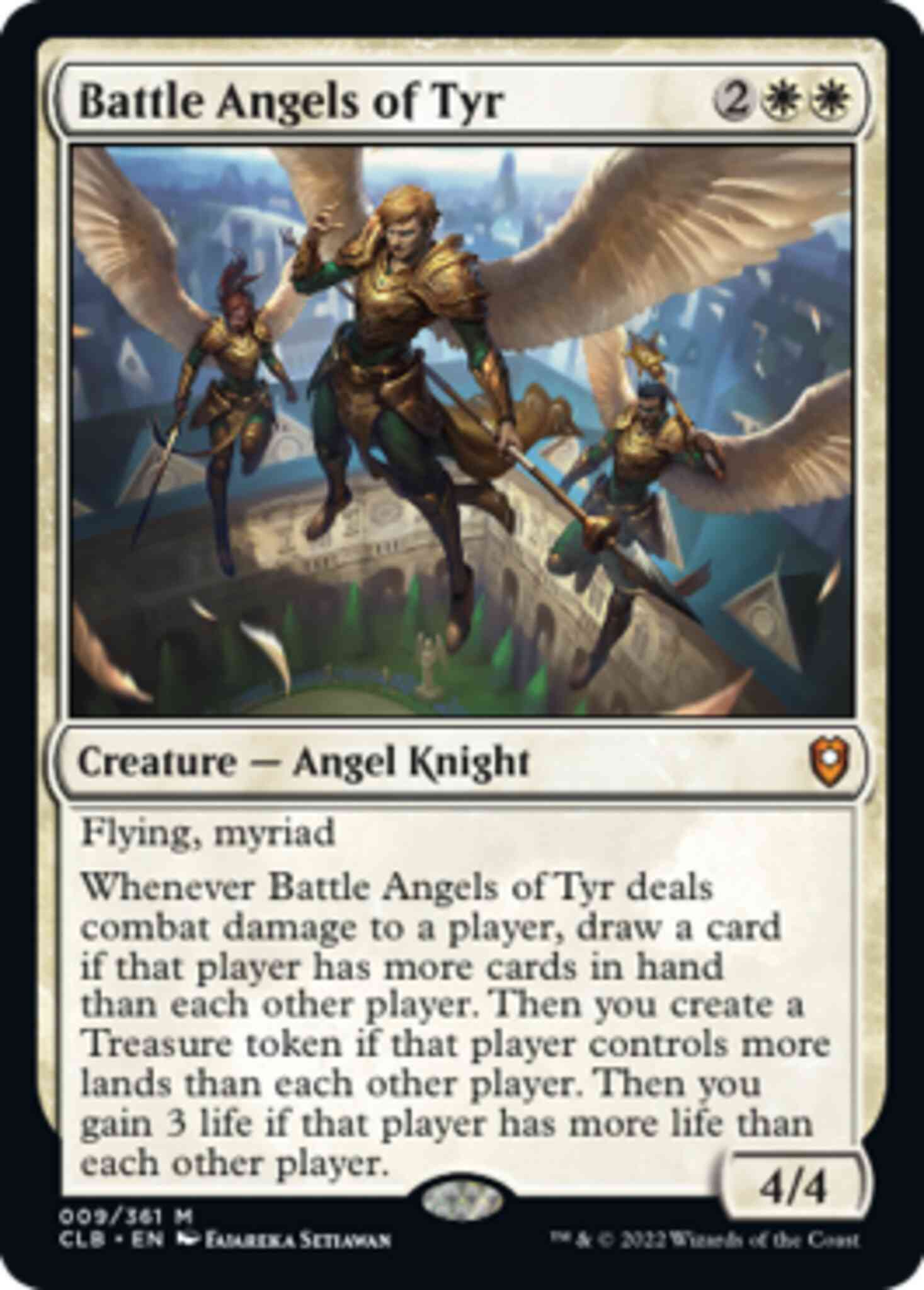 Magic Battle Angels of Tyr [9] [Commander Legends: Battle for Baldur's Gate] [Non-Foil]