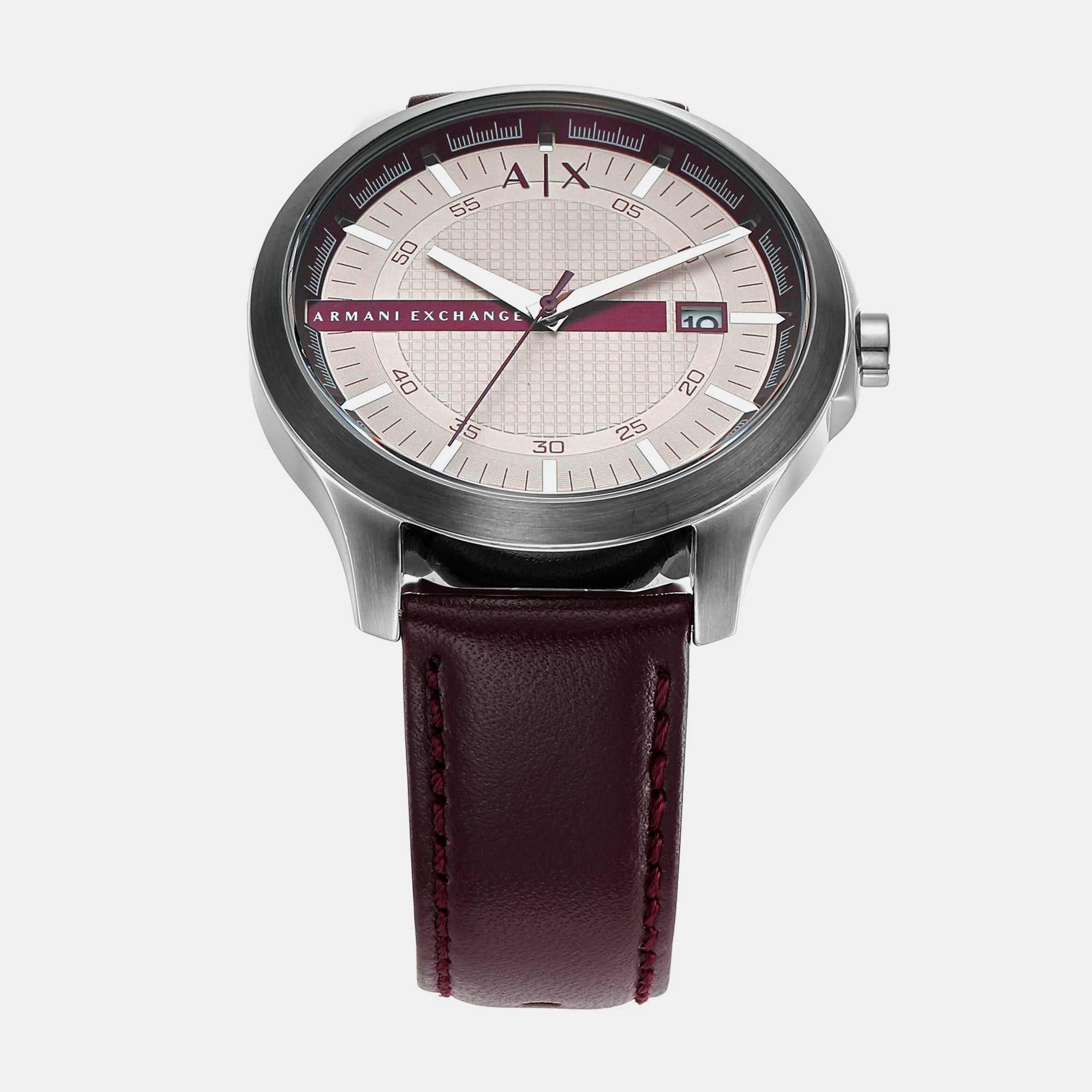 Armani Exchange Hampton Men Quartz Grey Dial Analog Leather Watch AX2452 - view 2