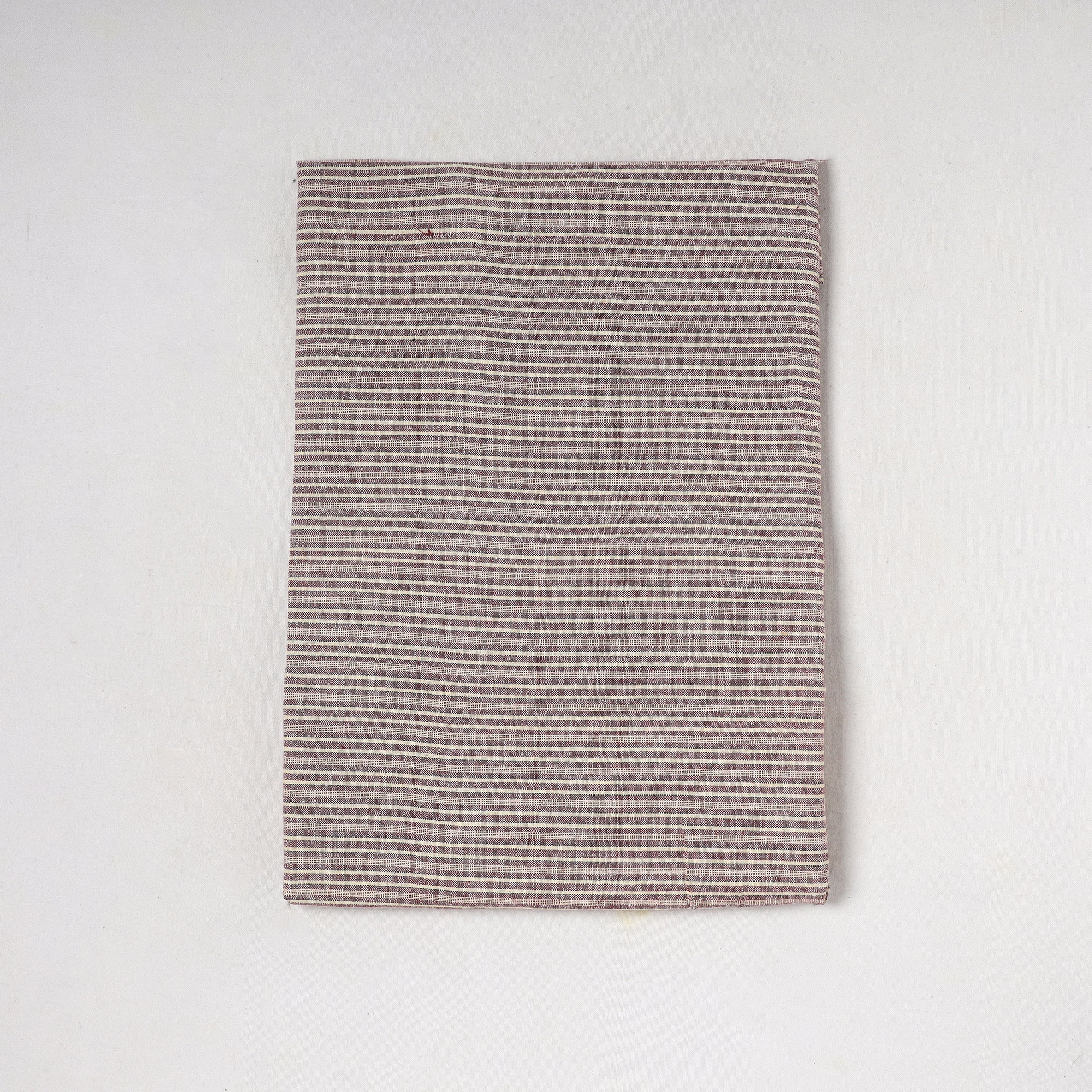 AHA VASTRA HANDLOOM Brown - Jhiri Pure Handloom Cotton Precut Fabric (0.85 meter) 57