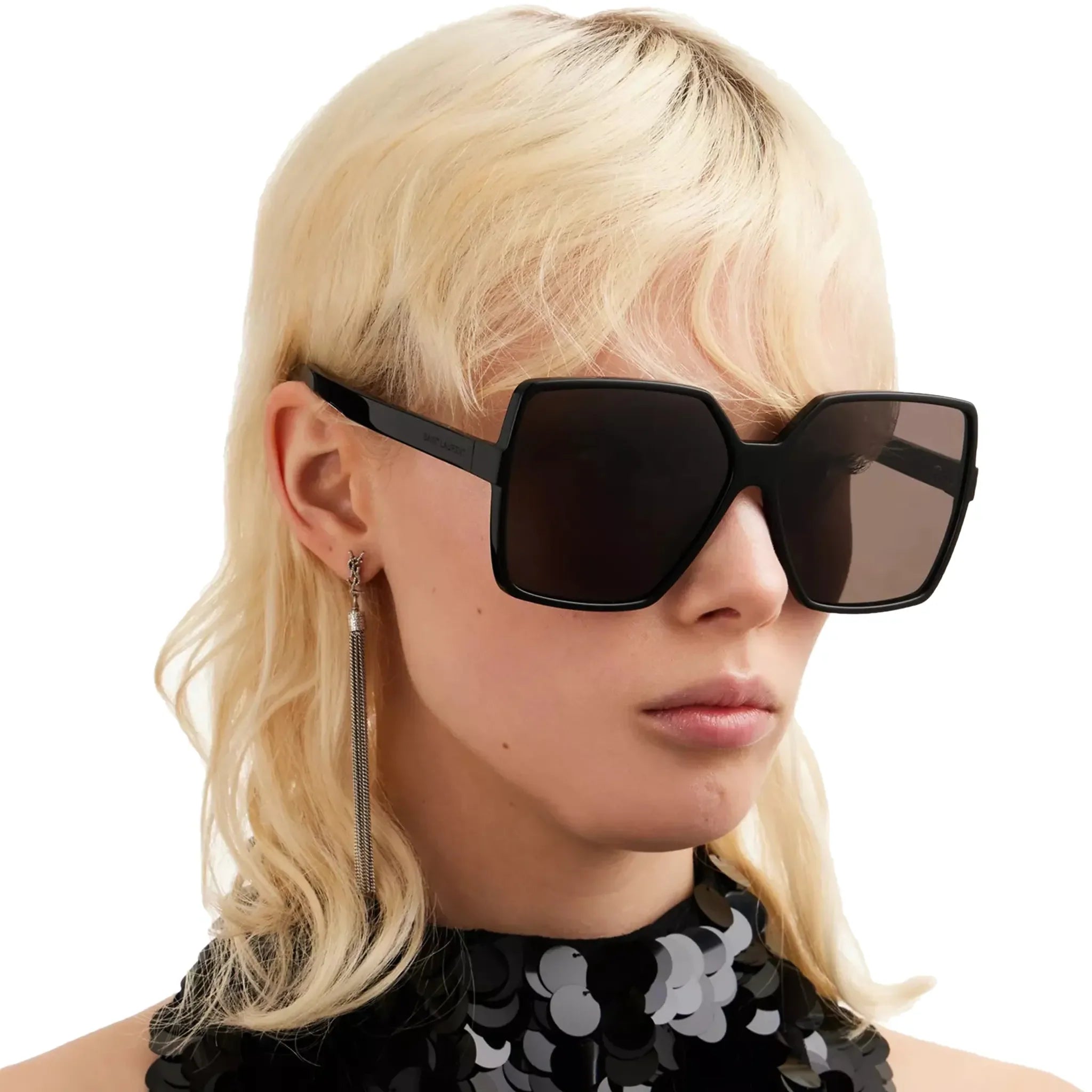 Saint Laurent SL 232 001 Betty Black Sunglasses - view 2