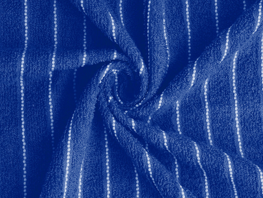 Spaces India Navy Blue 100% Cotton Bath Towel - 2-In-1 By Welspun - view 5